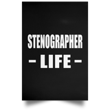 Stenographer Life - Poster Portrait