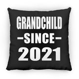 Grandchild Since 2021 - Throw Pillow Black