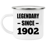 122nd Birthday Legendary Since 1902 - 12oz Camping Mug