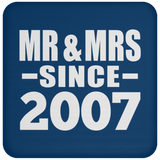 17th Anniversary Mr & Mrs Since 2007 - Drink Coaster