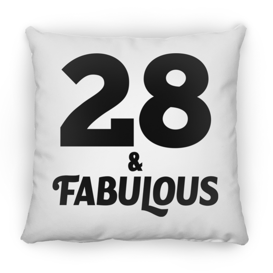 28th Birthday 28 & Fabulous - Throw Pillow