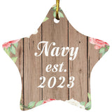 Navy Established Est. 2023 - Star Ornament B