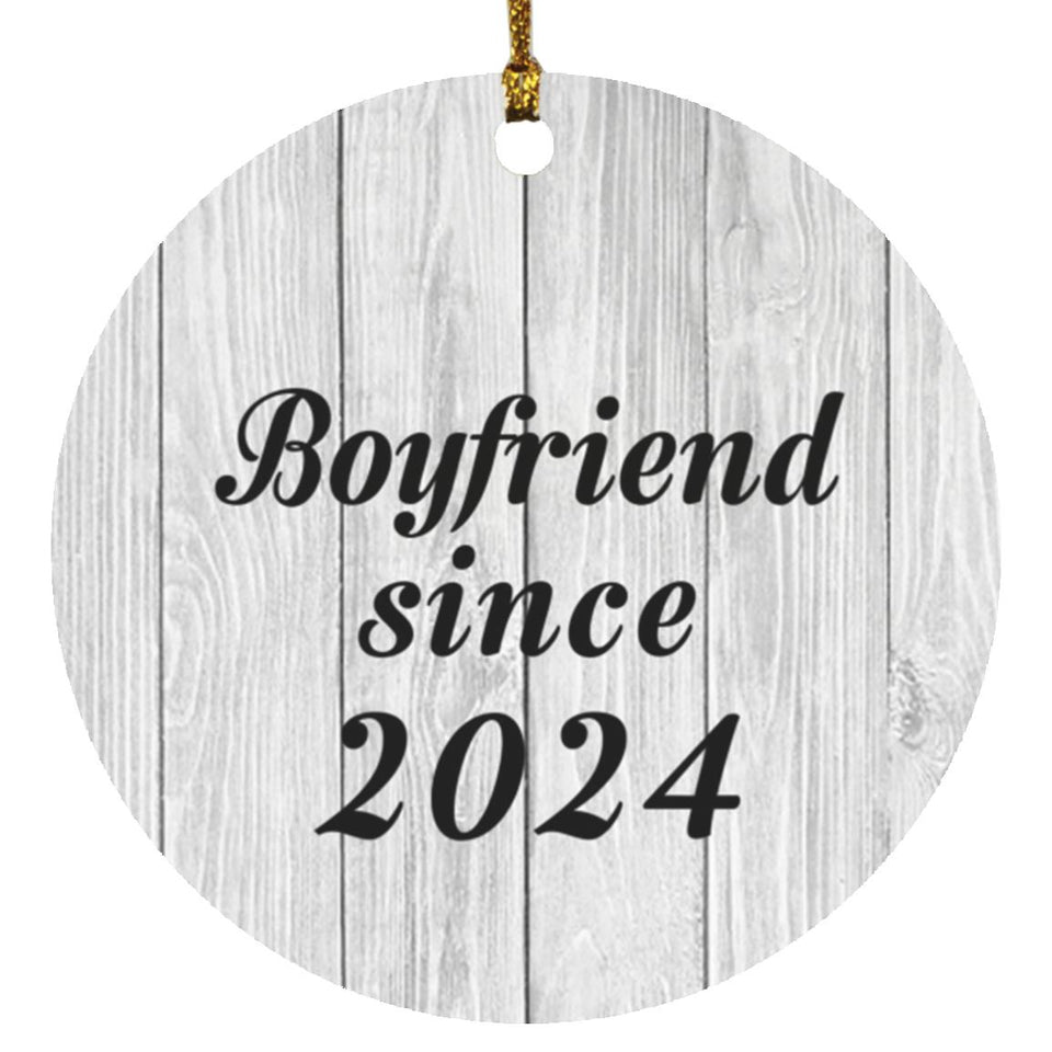 Boyfriend Since 2024 - Circle Ornament F