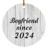 Boyfriend Since 2024 - Circle Ornament F