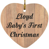 Lloyd Baby's First Christmas - Heart Ornament C