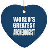 World's Greatest Archeologist - Heart Ornament