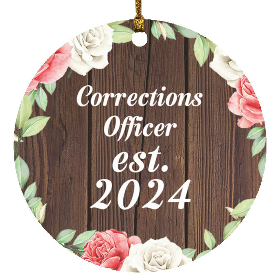 Corrections Officer Established Est. 2024 - Circle Ornament A