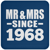 56th Anniversary Mr & Mrs Since 1968 - Drink Coaster