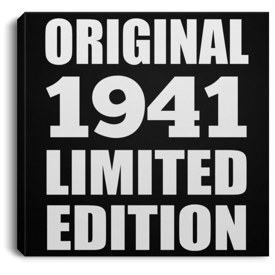 83rd Birthday Original 1941 Limited Edition - Canvas Square