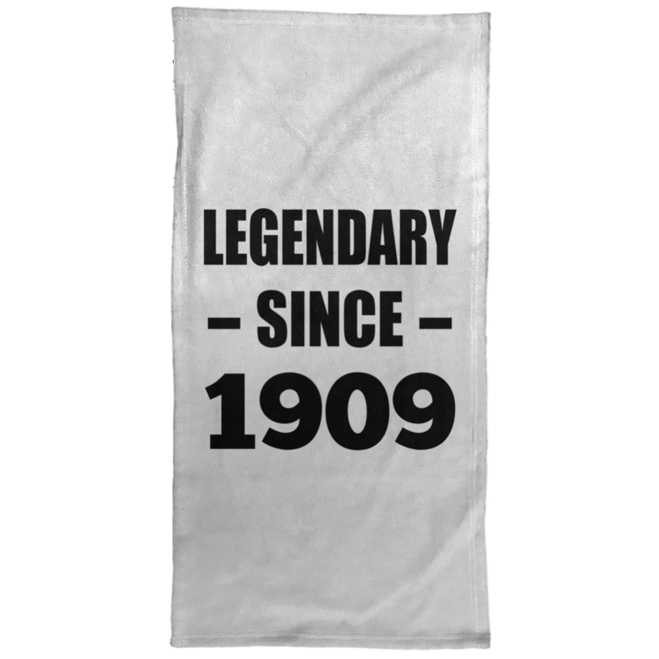115th Birthday Legendary Since 1909 - Hand Towel