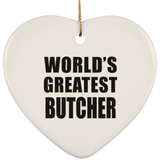 World's Greatest Butcher - Heart Ornament