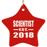 Scientist Established EST. 2018 - Star Ornament