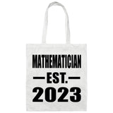 Mathematician Established EST. 2023 - Tote Bag White
