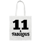 11th Birthday 11 & Fabulous - Tote Bag White