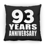 93rd Anniversary 93 Years - Throw Pillow Black