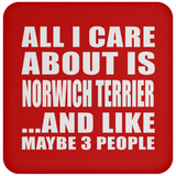 All I Care About Is Norwich Terrier - Drink Coaster