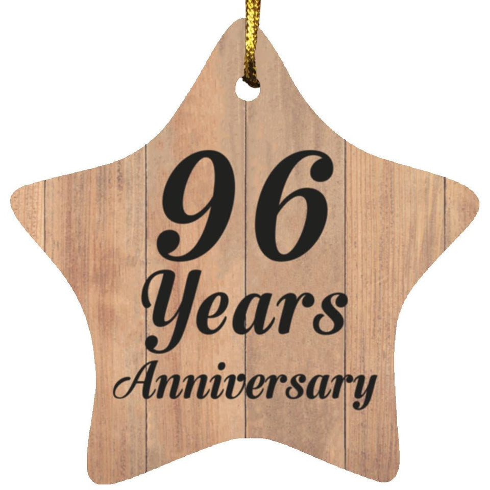 96th Anniversary 96 Years Anniversary - Star Ornament C