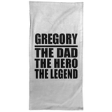 Gregory The Dad The Hero The Legend - Hand Towel