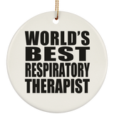 World's Best Respiratory Therapist - Circle Ornament