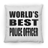 World's Best Police Officer - Throw Pillow