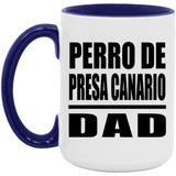 Perro De Presa Canario Dad - 15oz Accent Mug Purple