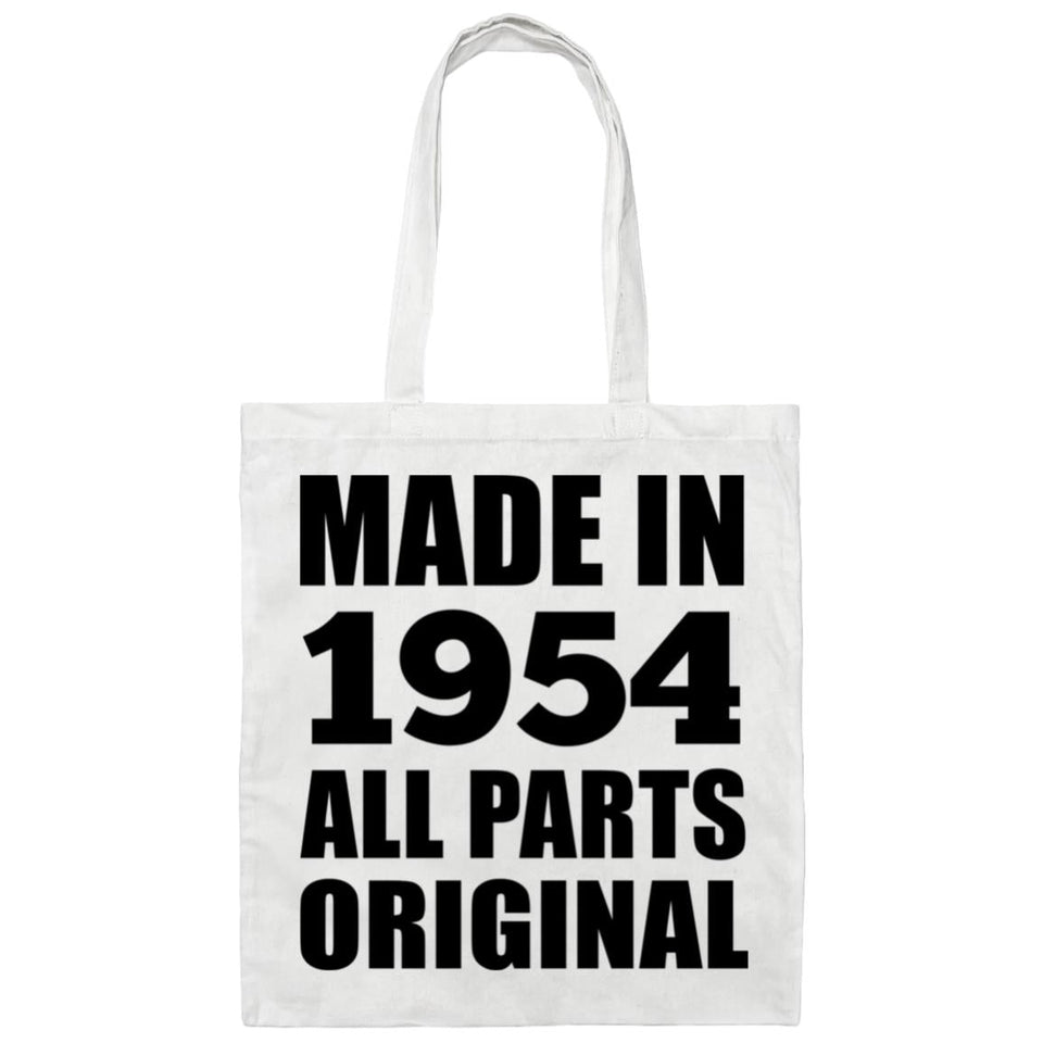 70th Birthday Made in 1954 All Parts Original - Tote Bag White