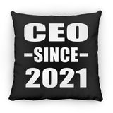 CEO Since 2021 - Throw Pillow Black