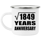43rd Anniversary Square Root of 1849 Years Anniversary - 12oz Camping Mug