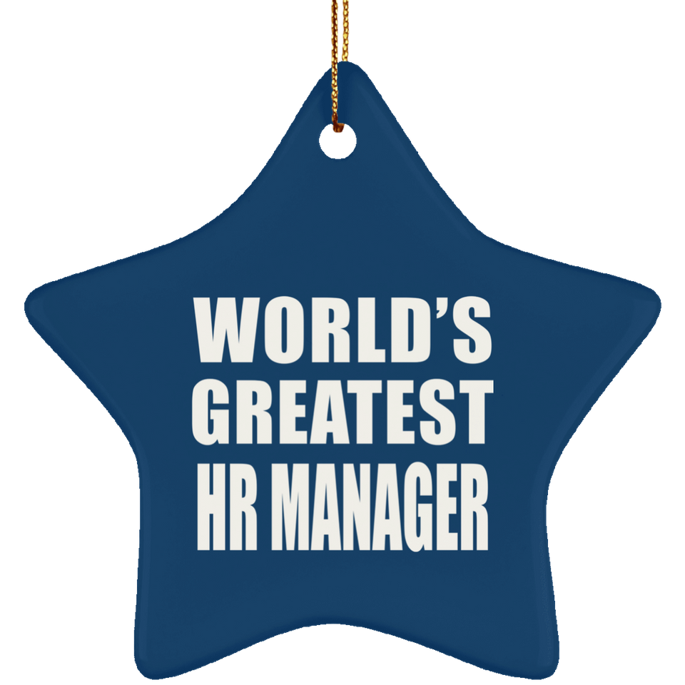World's Greatest HR Manager - Star Ornament