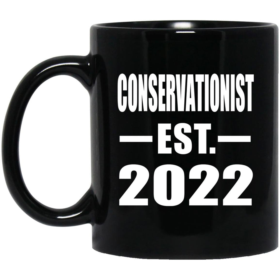 Conservationist Established EST. 2022 - 11oz Coffee Mug Black