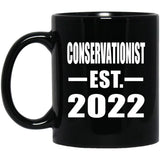 Conservationist Established EST. 2022 - 11oz Coffee Mug Black