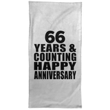 Happy 66th Anniversary 66 Years & Counting - Hand Towel