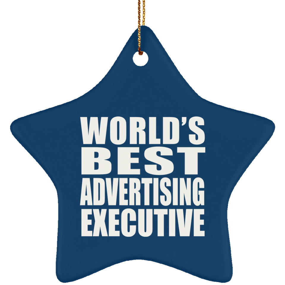 World's Best Advertising Executive - Star Ornament