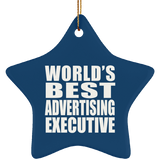World's Best Advertising Executive - Star Ornament