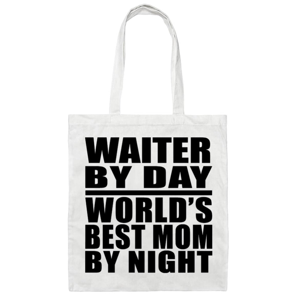 Waiter By Day World's Best Mom By Night - Tote Bag White