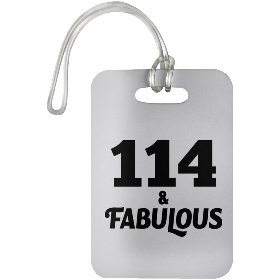 114th Birthday 114 & Fabulous - Luggage Bag Tag