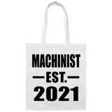 Machinist Established EST. 2021 - Tote Bag White