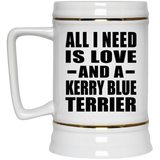 All I Need Is Love And A Kerry Blue Terrier - Beer Stein