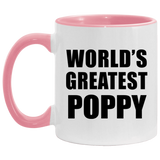 World's Greatest Poppy - 11oz Accent Mug Pink