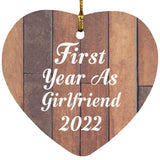 First Year As Girlfriend 2022 - Heart Ornament E