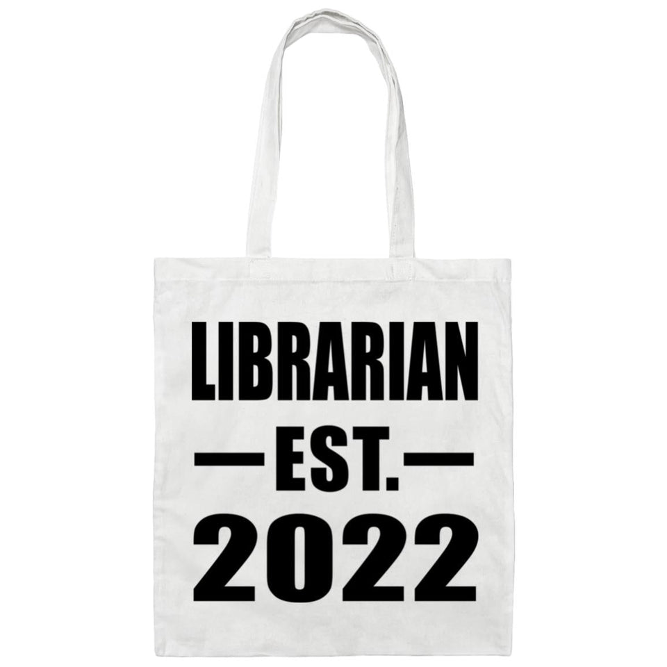 Librarian Established EST. 2022 - Tote Bag White