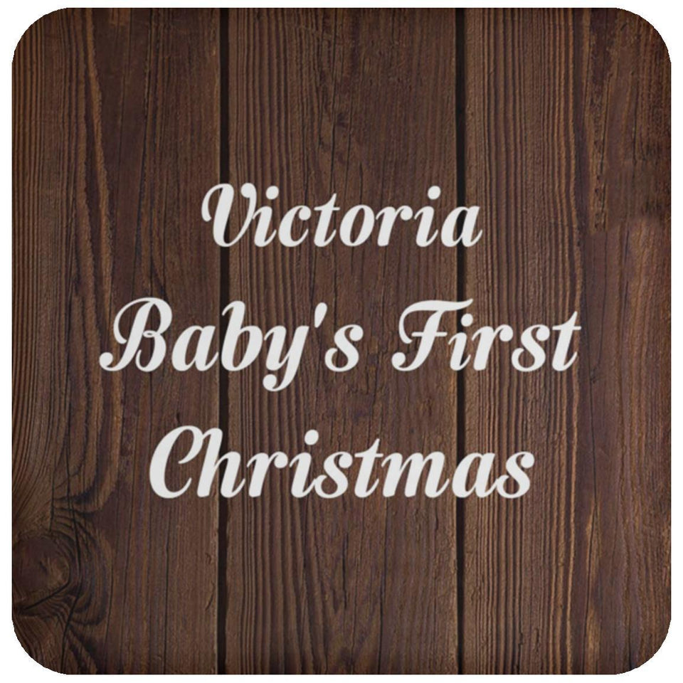 Victoria Baby's First Christmas - Drink Coaster D