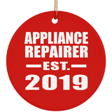 Appliance Repairer Established EST. 2019 - Circle Ornament