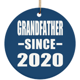 Grandfather Since 2020 - Circle Ornament