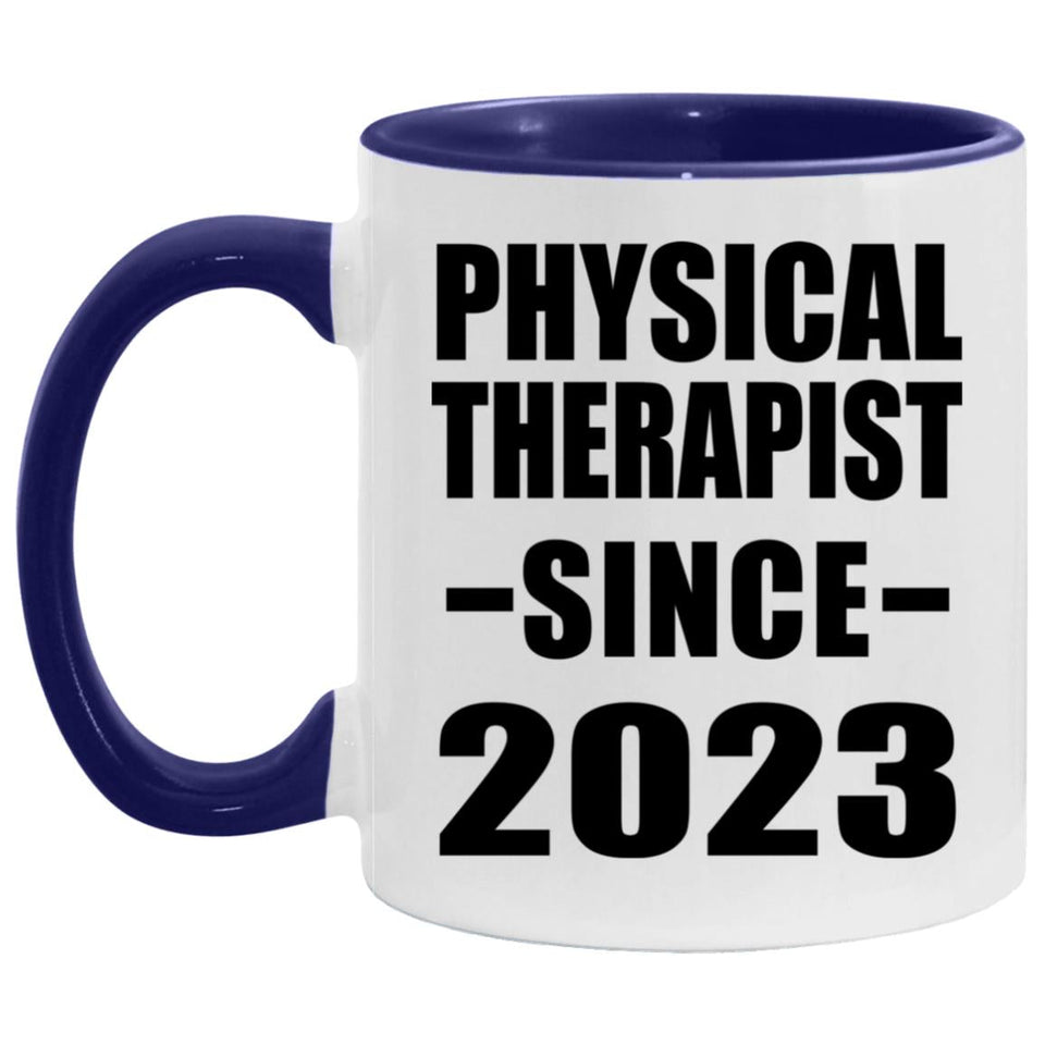 Physical Therapist Since 2023 - 11oz Accent Mug Purple