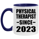 Physical Therapist Since 2023 - 11oz Accent Mug Purple