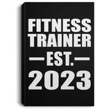 Fitness Trainer Established EST. 2023 - Canvas Portrait