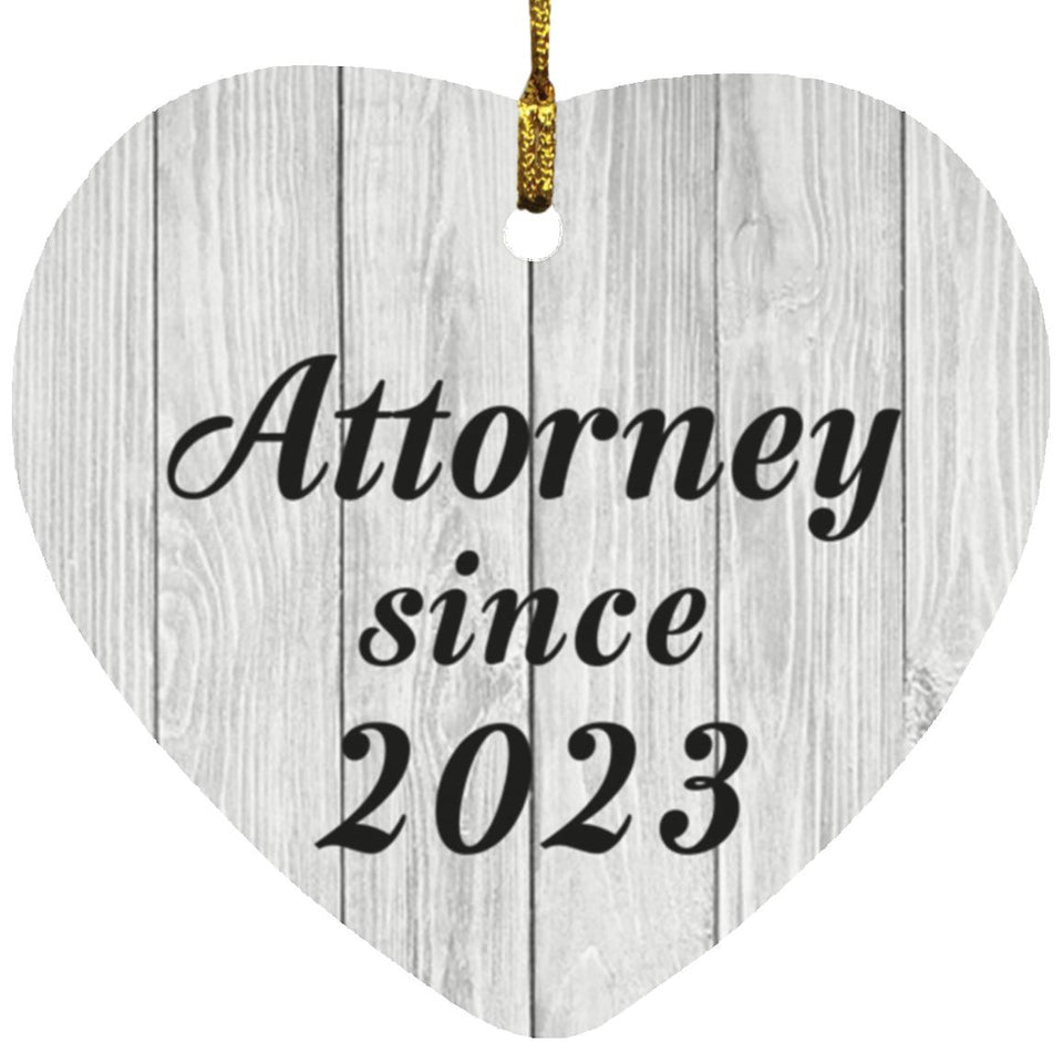 Attorney Since 2023 - Heart Ornament F