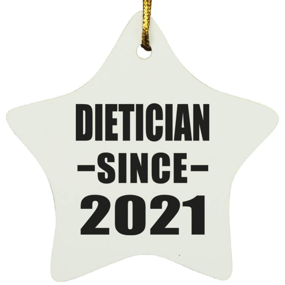 Dietician Since 2021 - Star Ornament