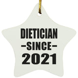 Dietician Since 2021 - Star Ornament